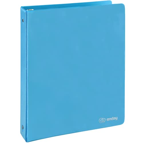 Enday 3 Ring Binder 1.5 Inch, Blue Heavy Duty Three Ring Binder, 325 Sheets Capacity - 1.5 Inch Binder for Home School and Office - color: Blue, size: 1.5-Inch