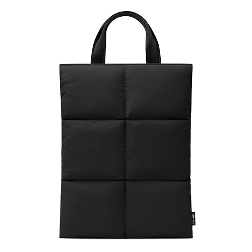 Comfyable Puffy Laptop Sleeve 15 16 Inch, Quilted Puffer Laptop Carrying Case with Handle, Pillow Case Compatible for MacBook Air 15" M5 & MacBook Pro 16" M5 Pro/Max 2026, Puff Cover, Black - color: Black, size: For 15" Mac Air / 16" Mac Pro