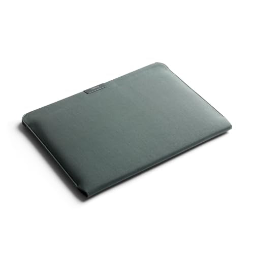 Bellroy Laptop Sleeve (Fits 14 Inch Laptop or MacBook, Slim Protective Case with Magnetic Closure) - Everglade - color: Everglade