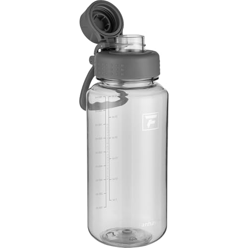 Fanhaw 32 oz Clear BPA-Free Tritan Water Bottle with Fast-Flow Spout Lid, BPA-Free & Leak-Proof Wide-Mouth Reusable Bottle for Gym, School & Office, Back to School Essentials (Gray) - color: Gray, style: 32 Ounces