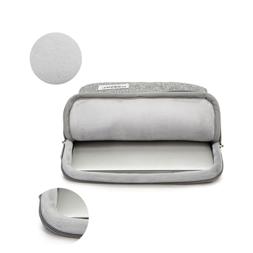 Kinmac 360° Protective Vertical Laptop Sleeve Case Cover Bag (Snow Grey, 12.5 inch-13.3 inch) - color: Snow Grey, size: 12.5 inch-13.3 inch