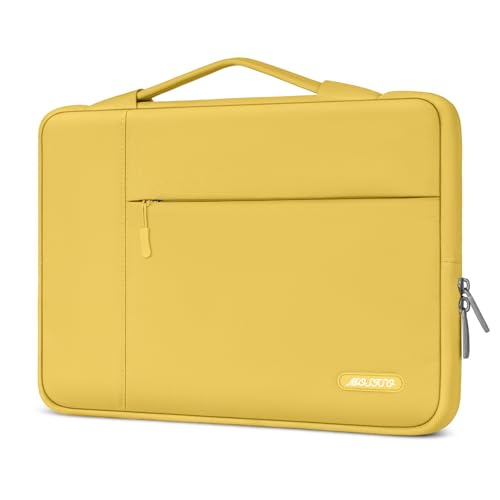 MOSISO Laptop Case 13.3 inch, 13.3 inch Laptop Sleeve with Handle | Compatible with MacBook Air/Pro 13/Pro 14, HP Dell ASUS Lenovo, Polyester Multifunctional Computer Bag, Yellow - color: Yellow, size: 13.3 inch