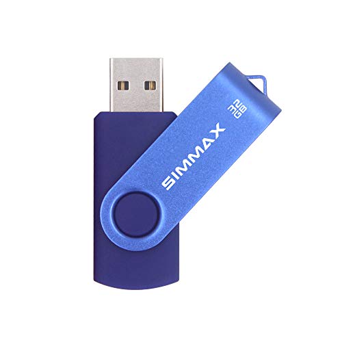 SIMMAX USB Flash Drives 2 Pack 32GB Memory Stick Swivel Design USB 2.0 Flash Drive Thumb Drive Zip Drives (32GB Blue Green) - color: 32GB 2Pack Blue Green, size: 32GB