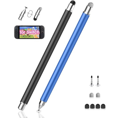 Stylus Pen for Touchscreen, 3-in-1 Magnetic Capacitive Stylus Pen, High Sensitivity Precision Stylus Suitable for IPad/Pro/Air/Mini, iPhone, Android Tablets, Samsung, All Touch Devices(Black/Blue) - color: Black/Blue