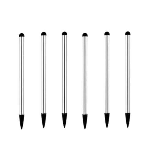 6Pcs Silver Stylus Pens,Universal Fine Point Pencil for Phone/iPad/Android/Tablet and Other Touch Screens,High Precision Stylus for All Universal Touch Screen Devices Stylus Pens Accessories