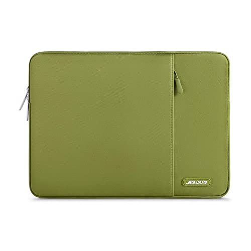 MOSISO Laptop Case 13.3 inch, 13-13.3 inch Laptop Sleeve Compatible with MacBook Air/Pro 13/Pro 14 M5 M4 M3 M2 M1, HP Dell ASUS Lenovo,Polyester Vertical Computer Sleeve Bag with Pocket, Chartreuse - color: Chartreuse, size: 13.3 inch