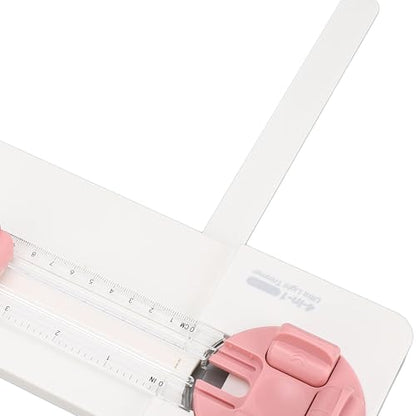 Paper Cutter Portable Paper Trimmer Cutter 4 in 1 Paper Trimmer Scrapbooking Tool Paper Trimmer with 45 to 90 Degree Angle Measuring (Rose) - color: Rose