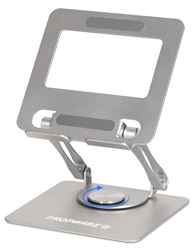 Swivel Tablet Stand for iPad/Kindle/iPhone 13"-4.7" Holder, Adjustable Tablet Stand for Desk, Kitchen, PC Office Accessories for Desk, Men, Women, iPad Accessories - color: Silver