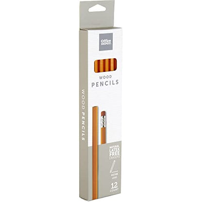 Office Depot® Brand Wood Pencils, #2 HB Medium Lead, Yellow, Pack Of 12