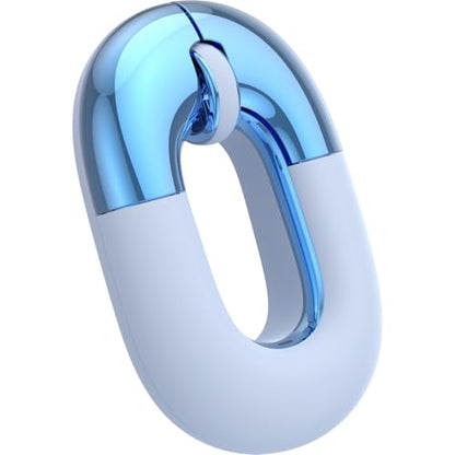 Travel Mouse Blue Wireless Mouse for Laptop. Bluetooth Silent Mouse | Rechargeable Portable Cute Donut Mice Dual Mode & 2.4G, 1200 DPI for Mac, iPad, PC - color: Blue