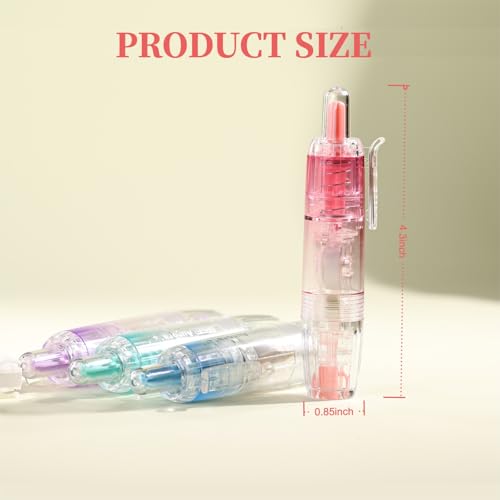 Refillable Correction Tape, 157 ft Total – 2 Pre-Filled Dispensers + 6 Snap-In Refills, School & Office Supplies, Pink &Purple - color: Pink+Purple
