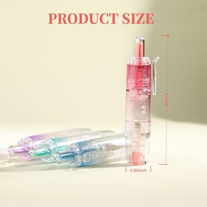 Refillable Correction Tape, 157 ft Total – 2 Pre-Filled Dispensers + 6 Snap-In Refills, School & Office Supplies, Pink &Purple - color: Pink+Purple