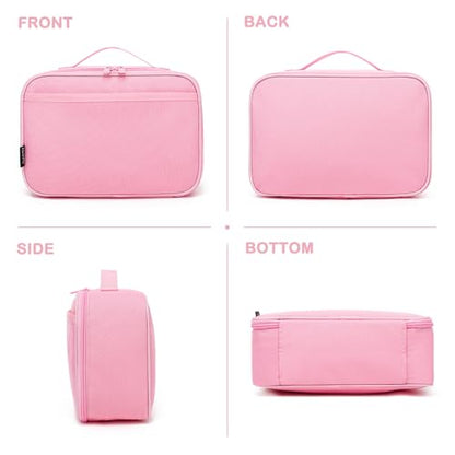 FlowFly Kids Lunch box Insulated Soft Bag Mini Cooler Back to School Thermal Meal Tote Kit for Girls, Boys, Pink - color: Pink Camo