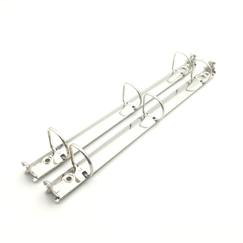 2Pack Letter Size 3 D-Rings Binder Mechanism with Trigger Booster, 1 inch Capacity,11 inch Sheet Size,20mm Base Width