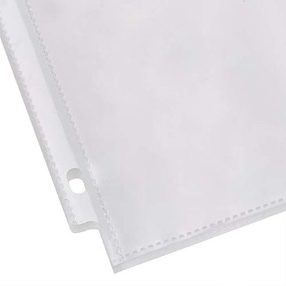 Amazon Basics Heavy Duty Sheet Protectors for 3 Ring Binder, Top Loading, 8.5 x 11 inch Letter Size, Clear, 100-Pack - size: 100 Pack, style: Clear Finish