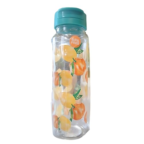 LSANDM (1) Lemons Printed Design Water Bottle 30 fl oz BPA-Free for Home Kitchen Office Travel School Camping Outdoor Indoor Beverages Drinking Drinkware Holiday Christmas Party Favor Gift Supplies