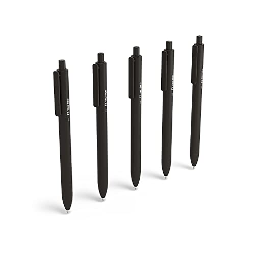 TRU RED Retractable Gel Pens, Fine Point 0.5mm, Black Ink, 15 Pack – Quick‑Dry Pens for Precise, Smear‑Free Writing - color: Black, size: 1 Count (Pack of 15), style: Fine Point