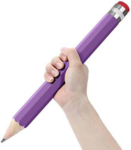 Giant Pencil, 14 Inch Jumbo Pencils, Funny Big Novelty Pencil for Prop/Gifts/Decor (Light Purple) - color: Light Purple