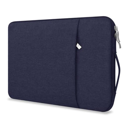 13 Inch Laptop Sleeve Case for MacBook Air 13.6" & MacBook Pro 13.3" | with Handle, WaterProof, with Accessory Pocket, Scratch-resistant, Soft Velvet Lining, for Travel,Home,Office(Indigo) - color: Deep Blue