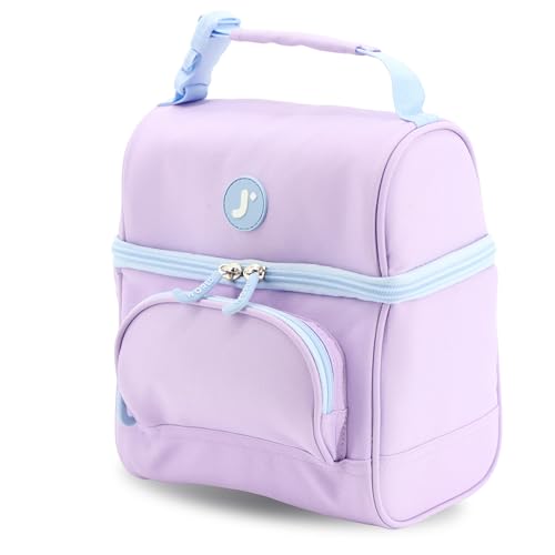 J World Corey Kids Lunch Bag. Insulated Lunch-Box for Boys Girls, Purple - color: Purple