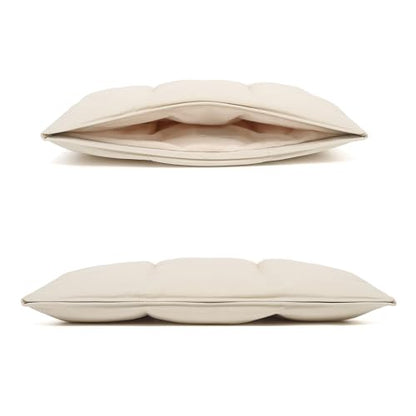 KAYOND Puffy Laptop Sleeve 13 Inch 14 inch, Pillow Shape Laptop Sleeve, Compatible MacBook Pro 13inch 14 Inch M4 M5 Pro/Max, MacBook Air M1 M2 M3 M4 2026, Off White - color: Off White, size: For 13"-14" MBA/MAP M4 M3 M2 M1