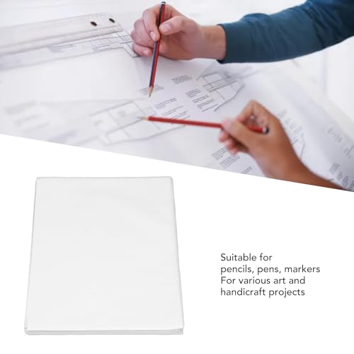 Pssopp 250 Sheets Tracing Paper, Craft Pattern Semi Transparent Smooth Sketching Paper for Drawing Sketching Painting and Handicraft Projects (A5) - size: A5