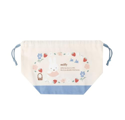 Kutsuwa MF955 Miffy Lunch Bag with Gusset, Made in Japan - color: Lunch Bag