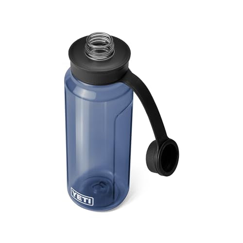 YETI Yonder Water Bottle with Yonder Tether Cap, Lightweight, Leakproof and BPA-Free - color: Navy, size: 34 Ounces