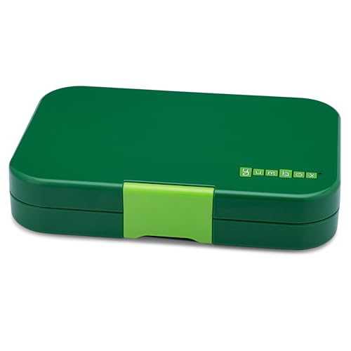 Yumbox Tapas Leakproof Bento Box, 4 Compartments, Palm Green | Large 4.2-Cup Capacity | Sandwich-Friendly | Removable Compartment Tray | Easy-Open Single Latch | Ideal for Teens & Adults - color: Palm Green Lime