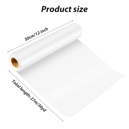 Tracing Paper Roll 12 Inches x 30 Yards, Trace Paper White ‌Translucent‌ Pattern Paper Tracing Paper for Drawing, Sewing, Sketch - size: 12 Inch Wide