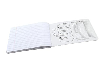 PACON PMMK37090 Pacon Junior Composition Book, 5 x 7-1/2 Inches, 3/8 Inch Ruled, 100 Sheets - size: 1 Count (Pack of 1)