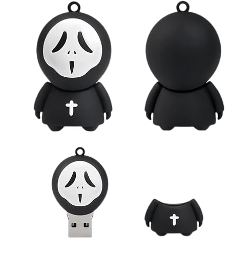 128GB USB 3.0 Flash Drive Cartoon Novelty Halloween Ghost Memory Stick Silicone Rubber Pendrive - color: Ghost, size: 128GB 3.0