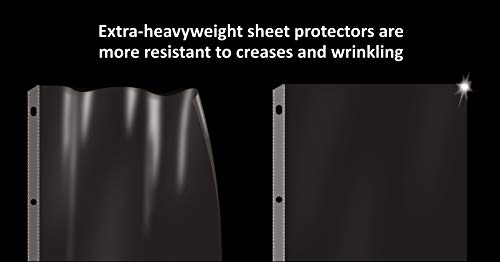 GOLD SEAL Page Protectors, 100 Pack Diamond Clear 4 Mil Heavyweight Page Protectors for 3 Ring Binder, 8.5 x 11 Top Load Clear Binder Sleeves, Durable Sheet Protectors