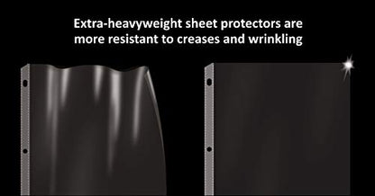 GOLD SEAL 200 Count Diamond Clear Extra Heavyweight Sheet Protectors, 4 mils Strong,8.5 x 11, Top Load, 200 Boxed Sheet Protectors - size: 200 pack