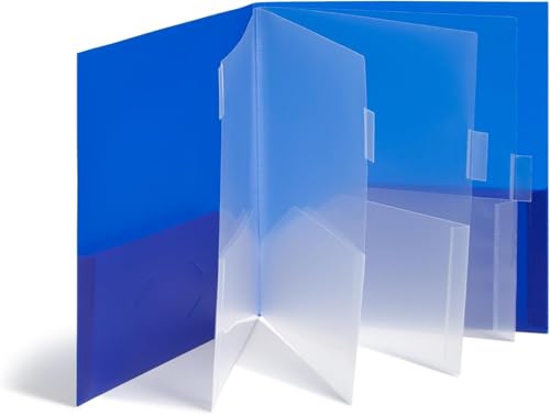 Smead 10-Pocket Organizer, Letter Size, 2 per Pack, 1 Each of Dark Blue and Teal (89204) - style: 2 per Pack (1 Pack)