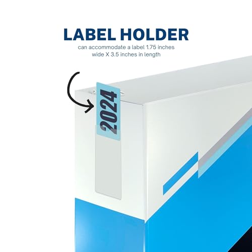 Performore 6 Inch Locking Angle D-Ring Binder Heavy Duty Poly Binder with Printed Design, Secure Locking 3 Rings, Spine Label Holder, Non-Customizable Cover, Holds 8.5" x 11" Paper, 1 Pack