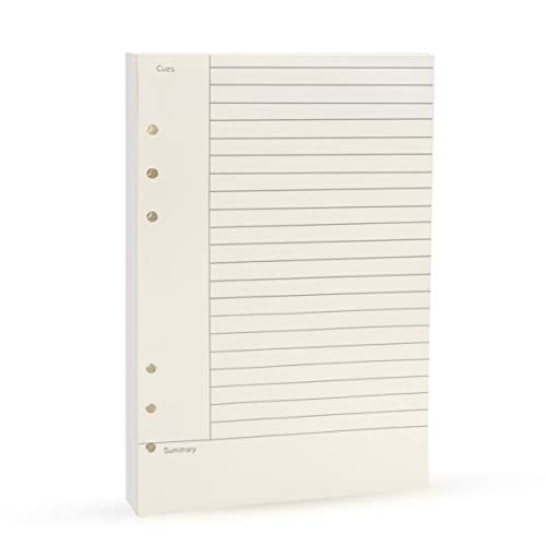 A5 6 Ring Binder Refill Paper, 2023 Planner Inserts for Filofax 6 hole binders,45 sheets(90pages) per pack, refills with line, Harphia(A5 5.59 x 8.27'',Cornell) - color: Cornell, size: A5