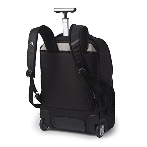 High Sierra Freewheel Pro Wheeled Backpack, Rolling Laptop Bag for Travel, Fits most 15” Laptops, 40L, Black - color: Black, size: 21" Height