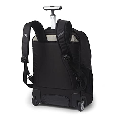 High Sierra Freewheel Pro Wheeled Backpack, Rolling Laptop Bag for Travel, Fits most 15” Laptops, 40L, Black - color: Black, size: 21" Height