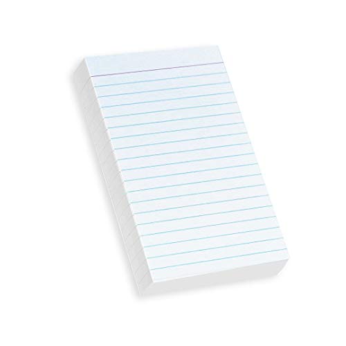 Home Advantage Single Sided Vertically Ruled White Index Cards (3-x-5)