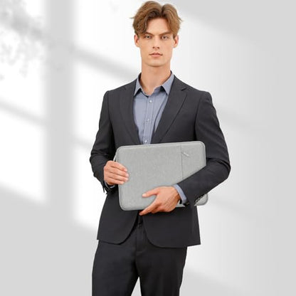 MOSISO Laptop Case 12.3 inch, 11.6-12.3 inch Laptop Sleeve Compatible with MacBook Air 11.6, Acer HP Dell Lenovo Samsung, Surface Pro, Polyester Vertical Computer Sleeve Bag with Pocket, Gray - color: Gray, size: 12.3 inch