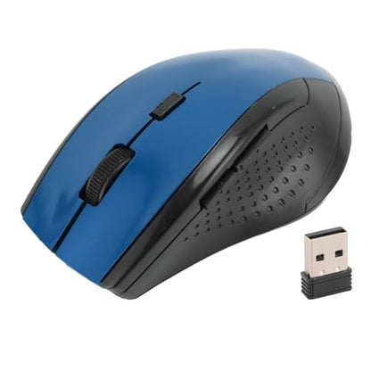 2.4G Mouse, Compact Laptop Mouse for Computer (Blue) - color: Blue