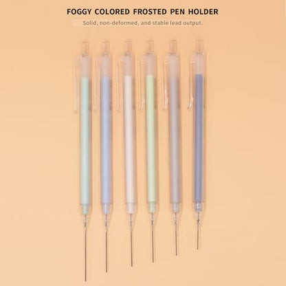 0.7mm Cute Mechanical Pencil Set 12 PCS Pastel Mechanical Pencils With 1 Erasers,1 Tube HB Lead Refill For Writing,Sketching,Drawing,Student Stationary