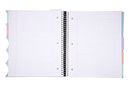 Mintra Office Durable PREMIUM Spiral Notebook (Arctic Ice, 5 Subject (8.5in x 11in)) - color: Arctic Ice, size: 5 Subject (8.5in x 11in)