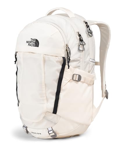 The North Face Women's Recon Everyday Laptop Backpack - Commuter Travel Bag, 18" Laptop Sleeve, Water-Repellent, Gardenia White/TNF Black-NPF, One Size - color: Gardenia White/Tnf Black-npf