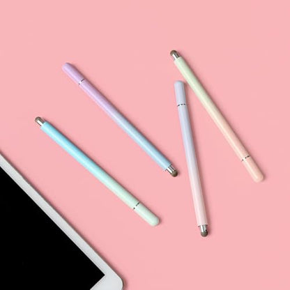 Stylus Pen for Samsung Galaxy Tab A11+/A11/A9Plus/A9/A8 Plus/A8/A7 Compatible with iPad iOS/Android 15/14 Tablet (Purple+Pink+Blue+Green 4 Macaron Colors) - color: Purple+Pink+Blue+Green 4 Macaron Colors