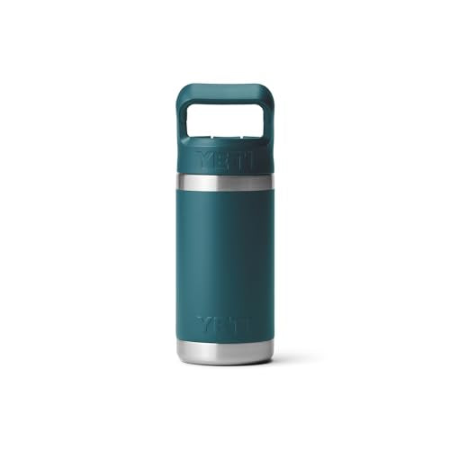 YETI Rambler Jr. 12 oz Kids Bottle, with Straw Cap - color: Agave Teal