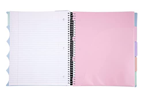Mintra Office Durable PREMIUM Spiral Notebook (Arctic Ice, 5 Subject (8.5in x 11in)) - color: Arctic Ice, size: 5 Subject (8.5in x 11in)