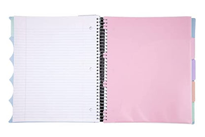 Mintra Office Durable PREMIUM Spiral Notebook (Arctic Ice, 5 Subject (8.5in x 11in)) - color: Arctic Ice, size: 5 Subject (8.5in x 11in)