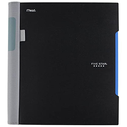 Five Star Advance Spiral Notebook, 1 Subject, College Ruled Paper, 100 Sheets, 11" x 8-1/2", Black (72162) - color: Black